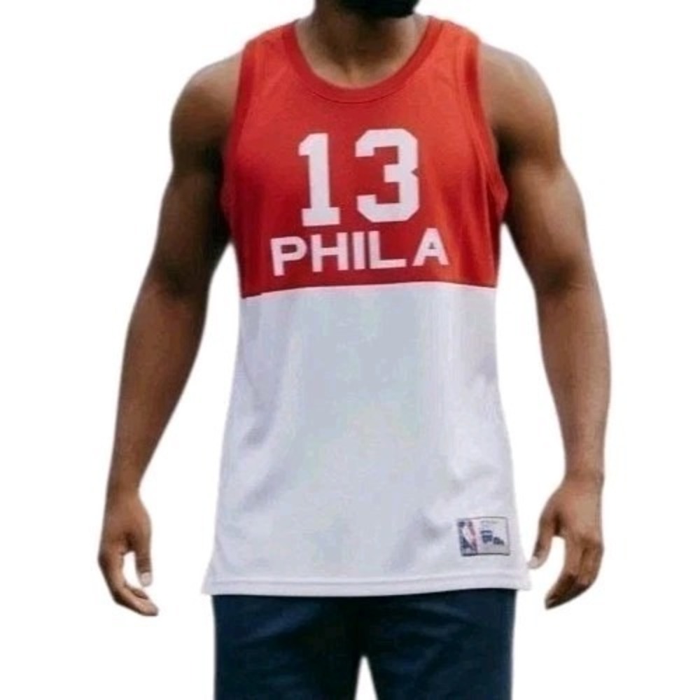 Mitchell Ness Mens Wilt Chamberlain Jersey 76ers 1965 66 Size 56 or 3X Authentic